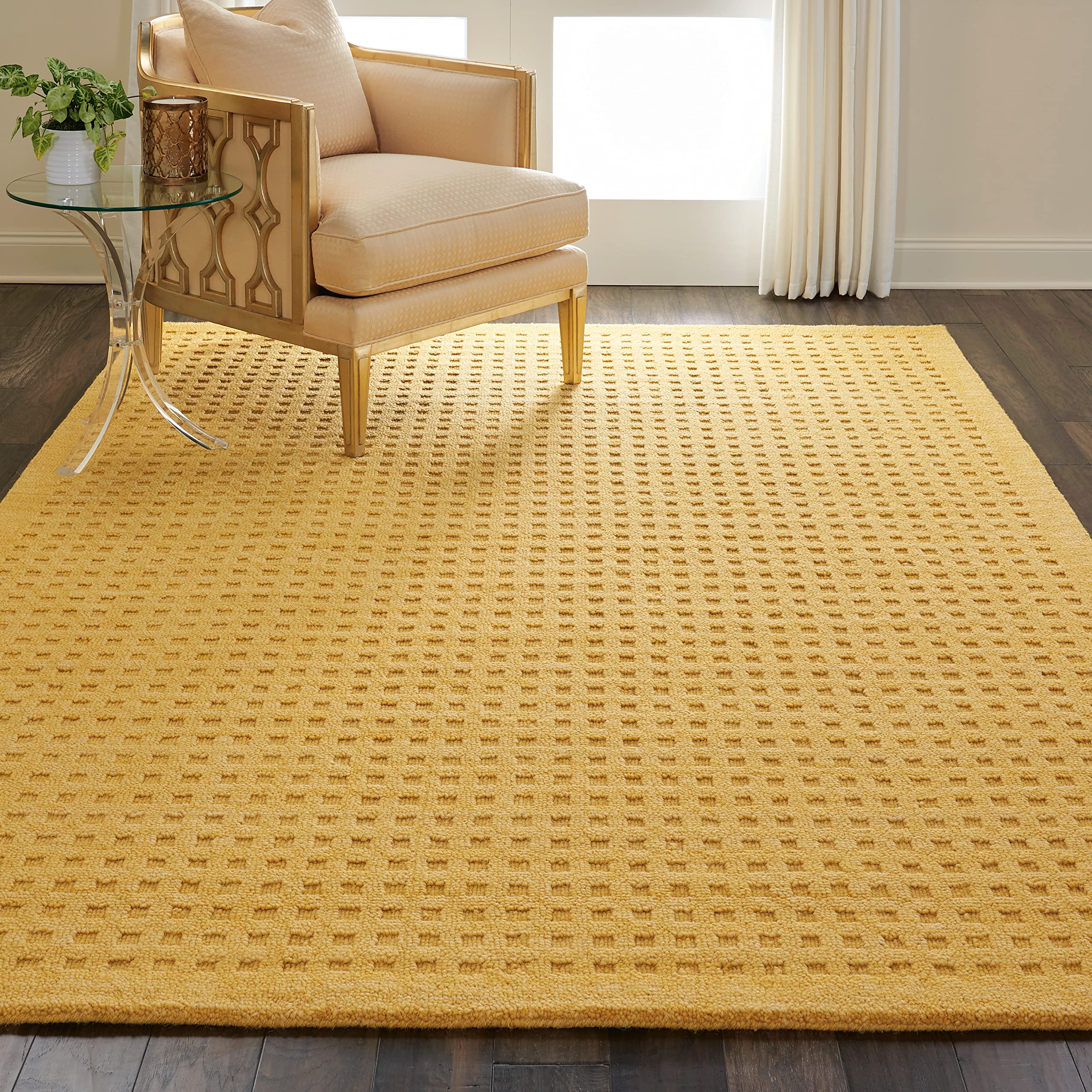 Nourison Perris Solid Gold 6'6