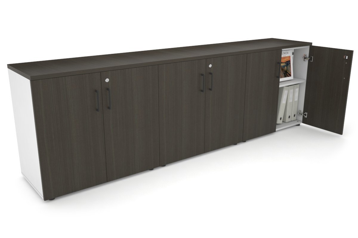 Small Storage Cabinet for Uniforms - 2400W x 750H x 450D - Compact Closet Organizer for Home, Office, or Retail Use