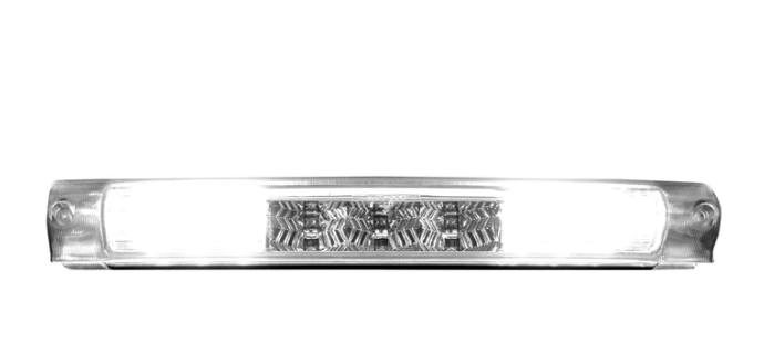 Ford F150 2007-2003 & F250 Light Duty 1997-2003 Red LED Third Brake Light Kit with White LED Cargo Lights - Clear Lens Replacement for Pickup Trucks - Enhanced Safety & Night Visibility