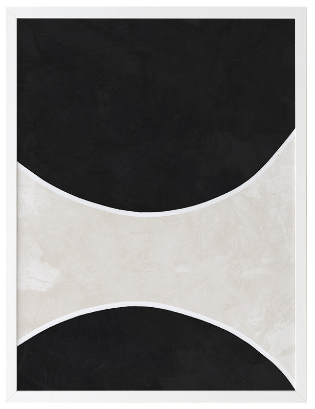 Ellipse Framed Wall Art Print - Modern Abstract Canvas Painting for Living Room, Bedroom & Office Decor