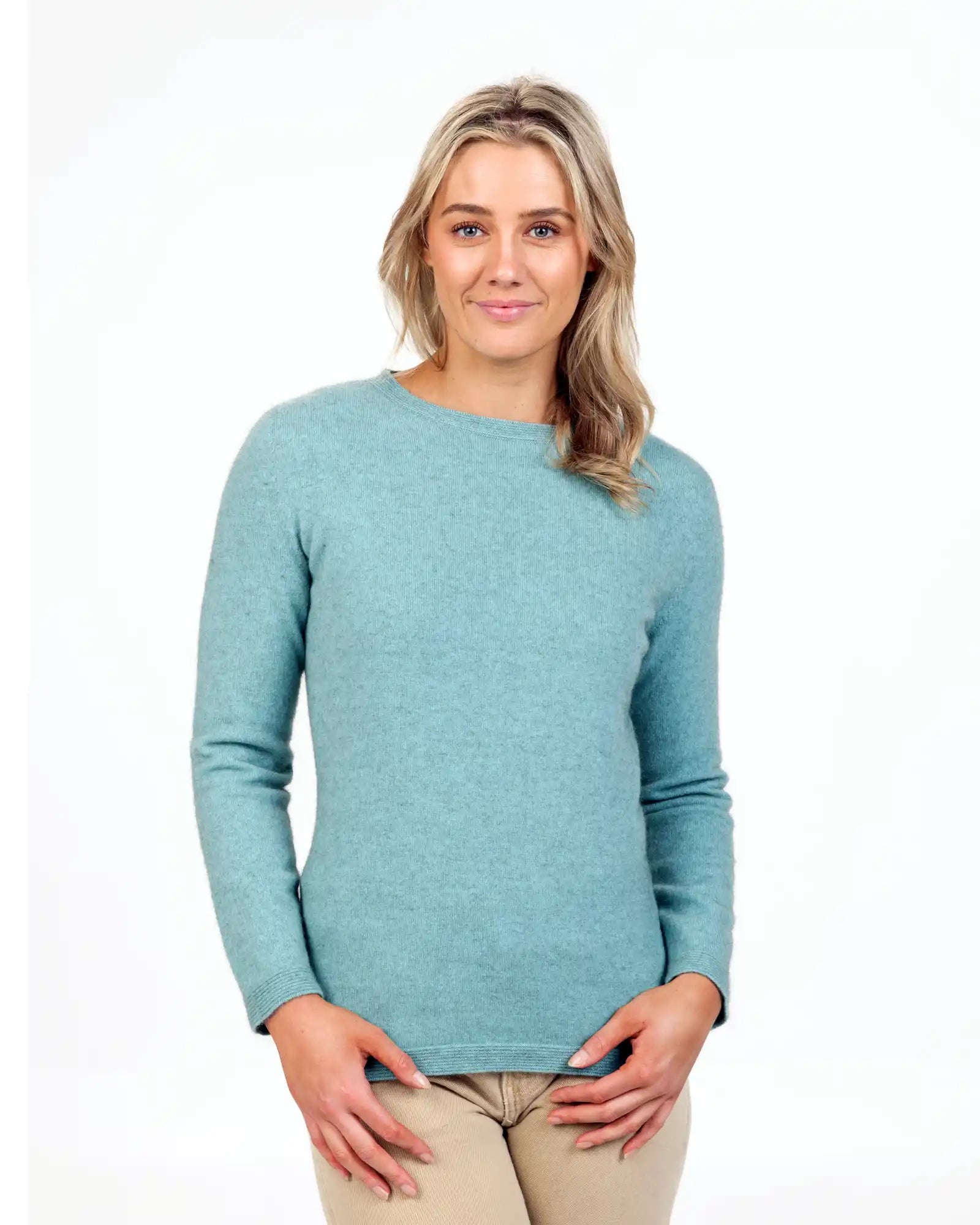 Topaz Women's Crew Neck Sweater - Soft Casual Knit Pullover for Fall & Winter - Perfect for Office, Dates & Cozy Evenings