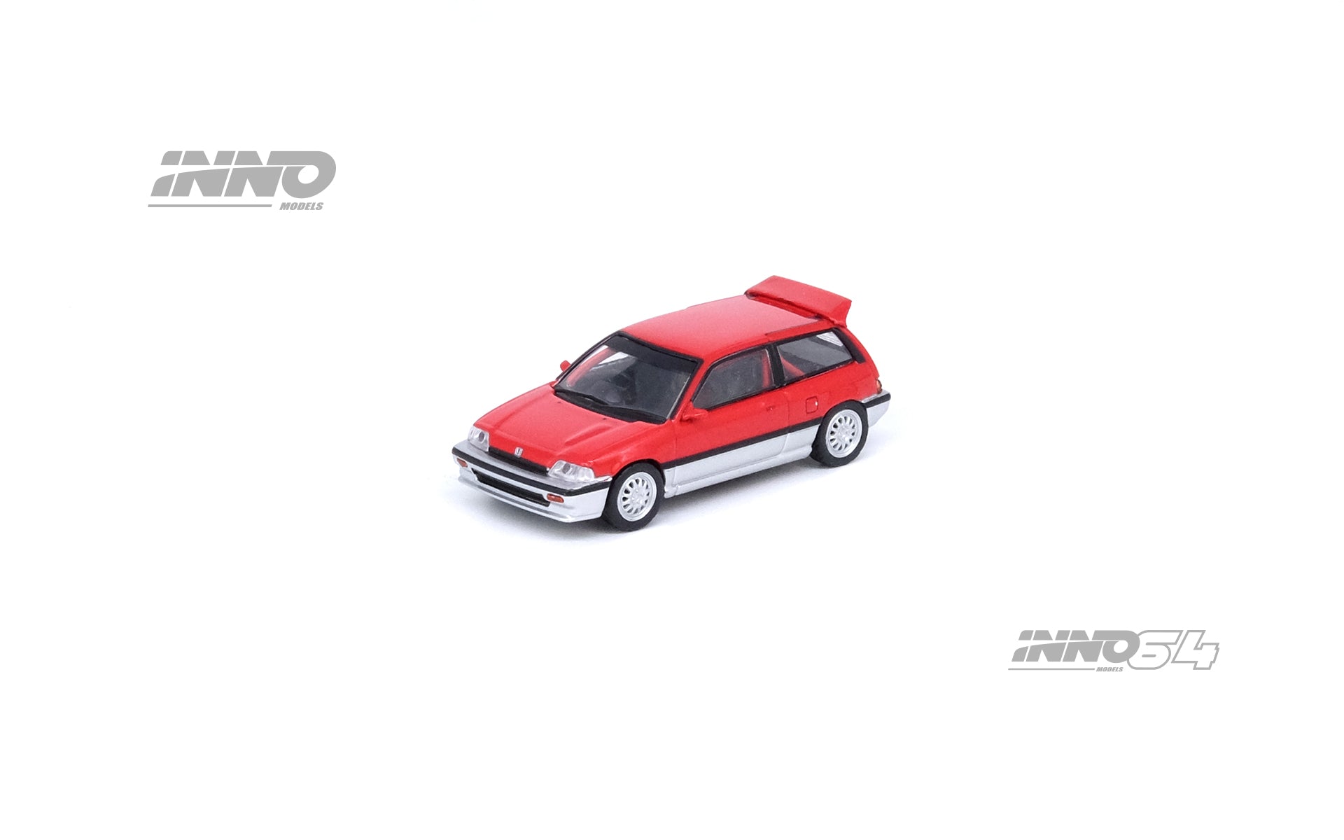 INNO64 1:64 Scale Diecast Honda Civic Si EA Model Car - Red & Silver Collectible Toy for Car Enthusiasts | Perfect for Display, Gifts & Model Car Collections