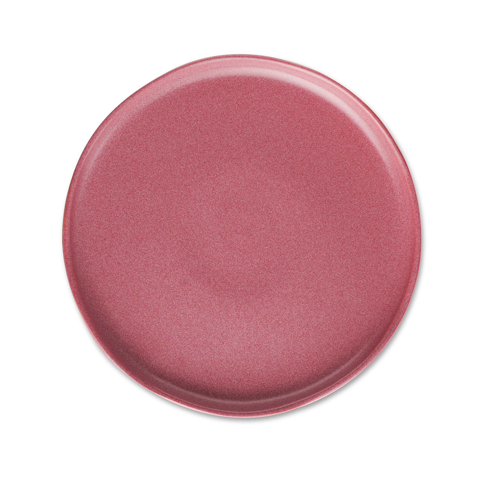 Tom Stoneware Salad Plate - Pink & White Ceramic Dish for Healthy Meals, Dinner Parties & Everyday Use