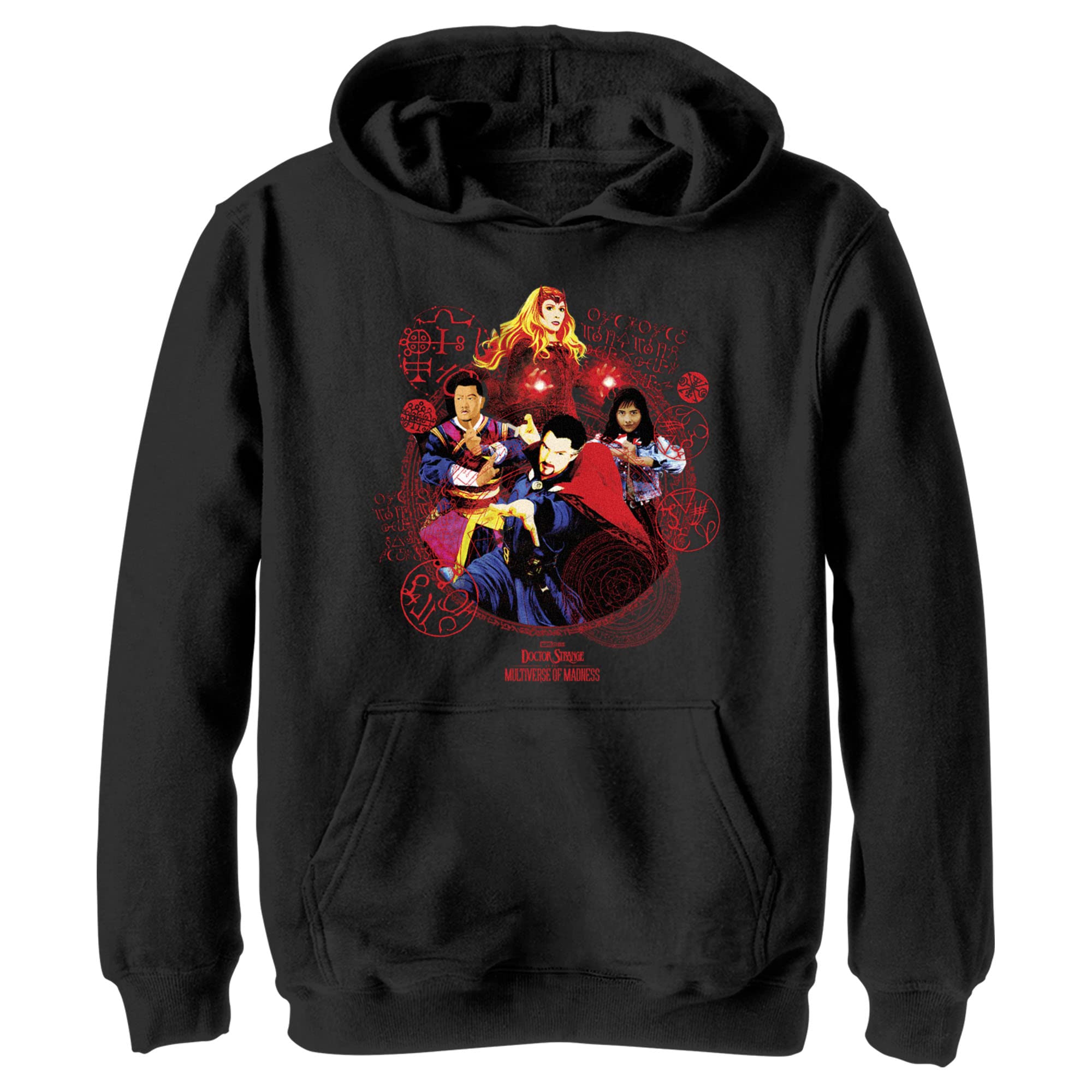 Marvel Kids' Superhero Hoodie - Badge of Heroes Pullover for Boys & Girls | Soft Cotton Comfort for School, Playdates & Cosplay