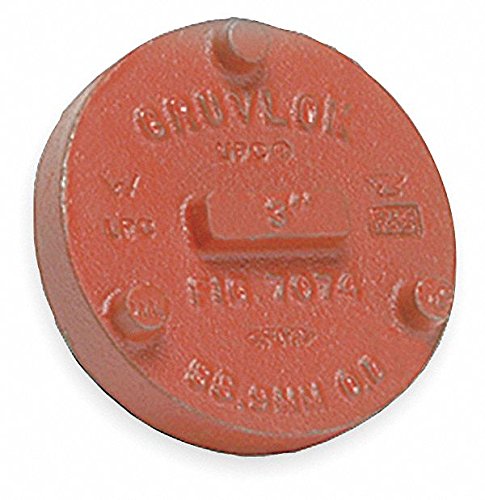 2-1/2 Inch Iron Pipe Cap - 1000 PSI Pressure Rating - Heavy Duty Plumbing & Industrial Fittings for Water, Gas and HVAC Systems