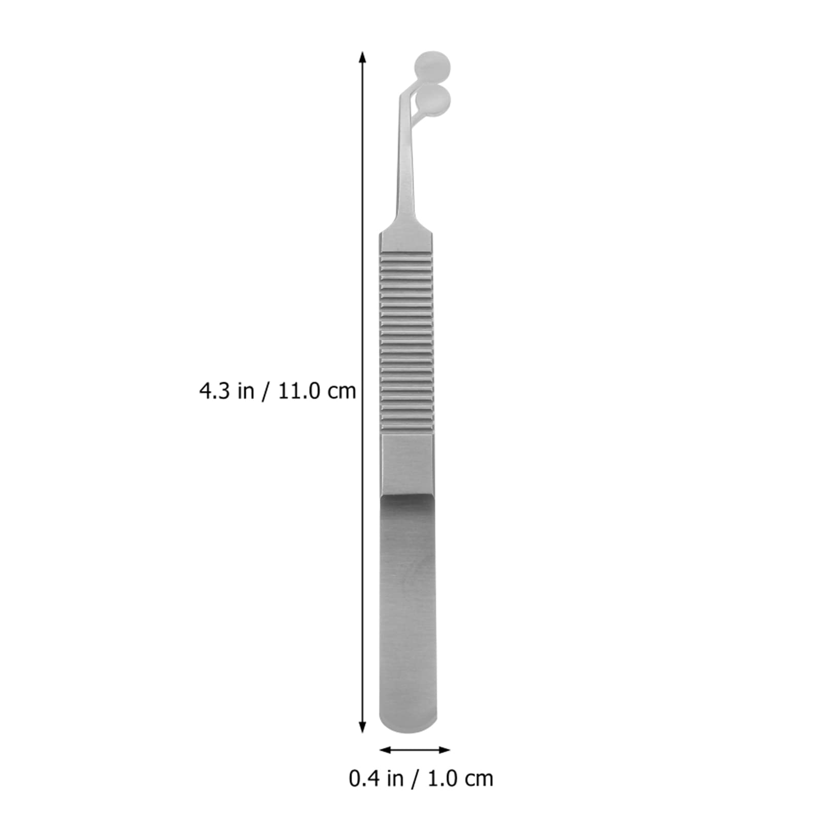 Professional Eyelid Hair Gland Meibomian Tweezers - Round Tip Nose Hair Trimmer & Compressor Tool for Eyebrow Grooming and Facial Hair Removal - Perfect for Salon, Spa, and Home Use