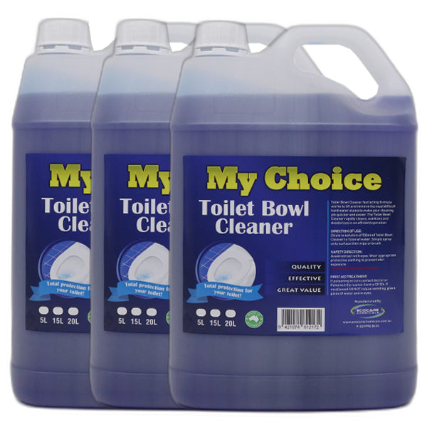 My Choice Toilet and Washroom Cleaner - Powerful Bathroom Disinfectant & Stain Remover - Eliminates Odors & Germs - Ideal for Home, Office & Commercial Use