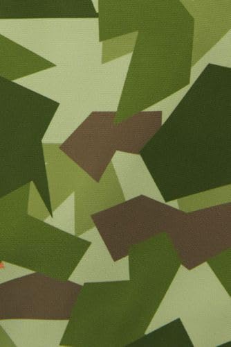 Green Orange Geometric Print