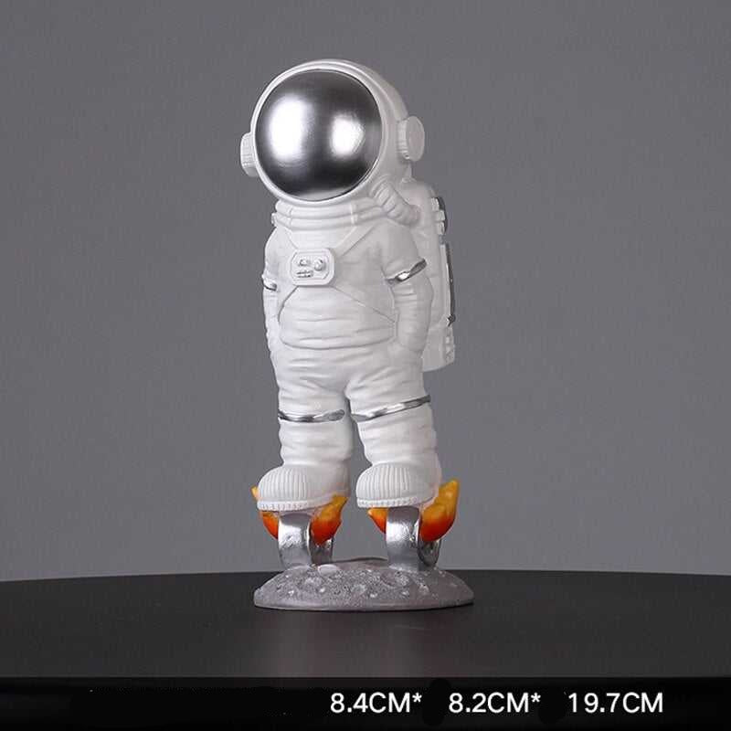 Astronaut Model Night Light - Resin Bedside Table Lamp for Kids Room, Nursery Decor & Space Themed Bedroom Lighting