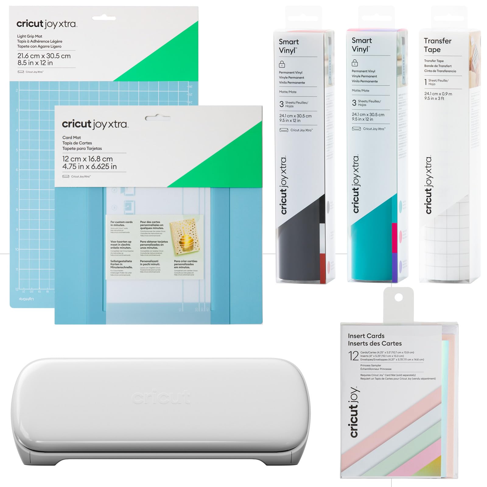 Cricut Joy Xtra Smart Cutting Machine - Ultimate Starter Bundle for DIY Crafts, Vinyl Cutting, and Custom Home Decor | Perfect for Scrapbooking, Card Making, and Personalized Gifts