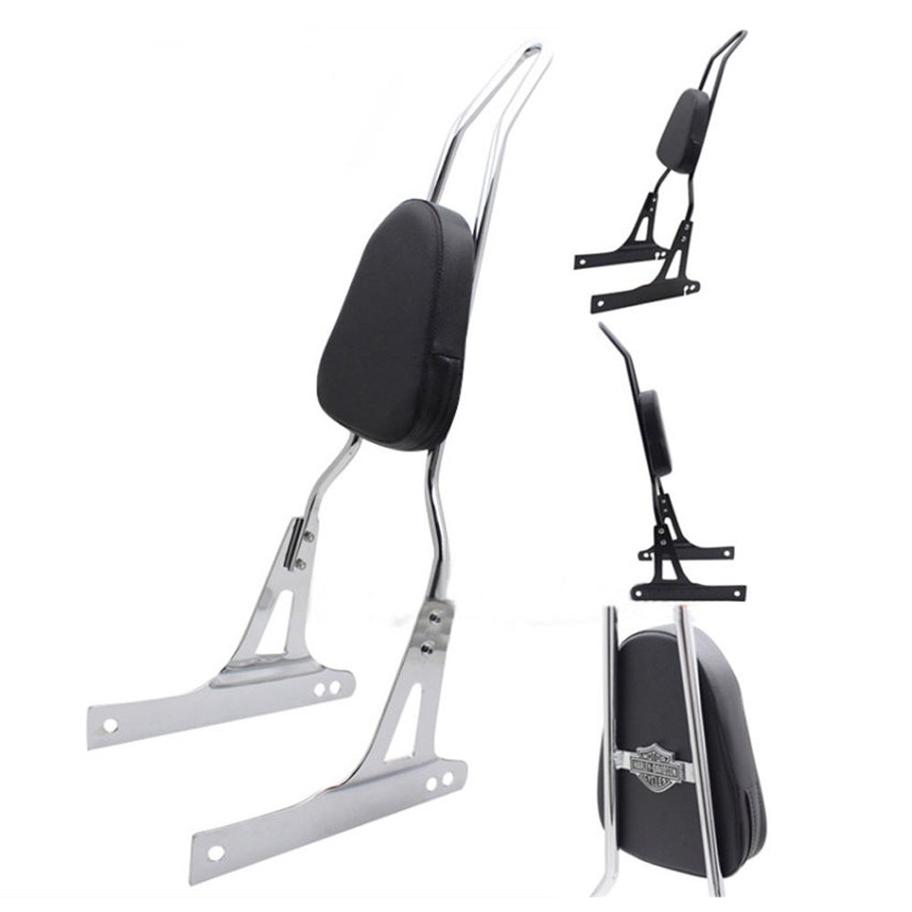 Harley-Davidson Dyna Motorcycle Rear Seat Backrest - Universal Fit for FXD, FXDB, FXDC, FXDL, Street Bob, Wide Glide & Low Rider Models - Comfortable Sissy Bar for Long Rides & Road Trips