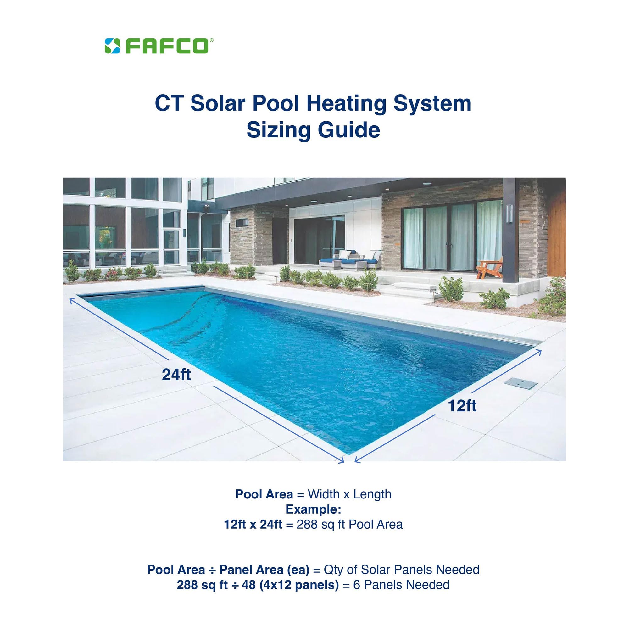 Connected Tube (CT) 2 ft. x 8 ft. Solar Pool Heating Panel - Efficient Above Ground Pool Solar Heater for Warm Water All Season | DIY Solar Heating System Kits
