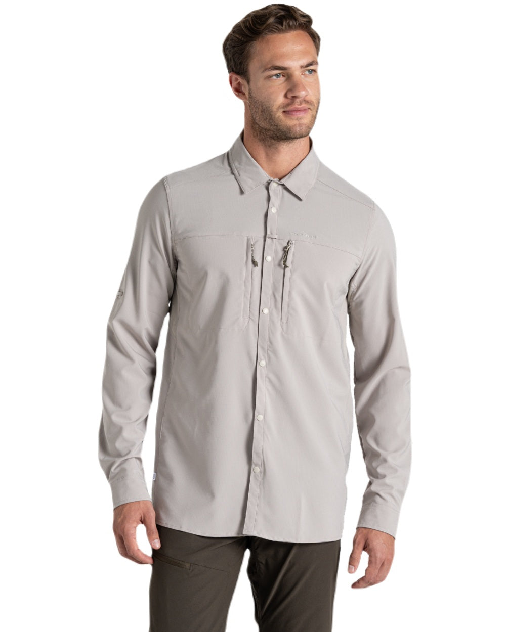 Craghoppers Men's NosiLife Pro Long Sleeve Shirt - Insect Repellent Travel & Outdoor Adventure Shirt for Hiking, Camping & Safari