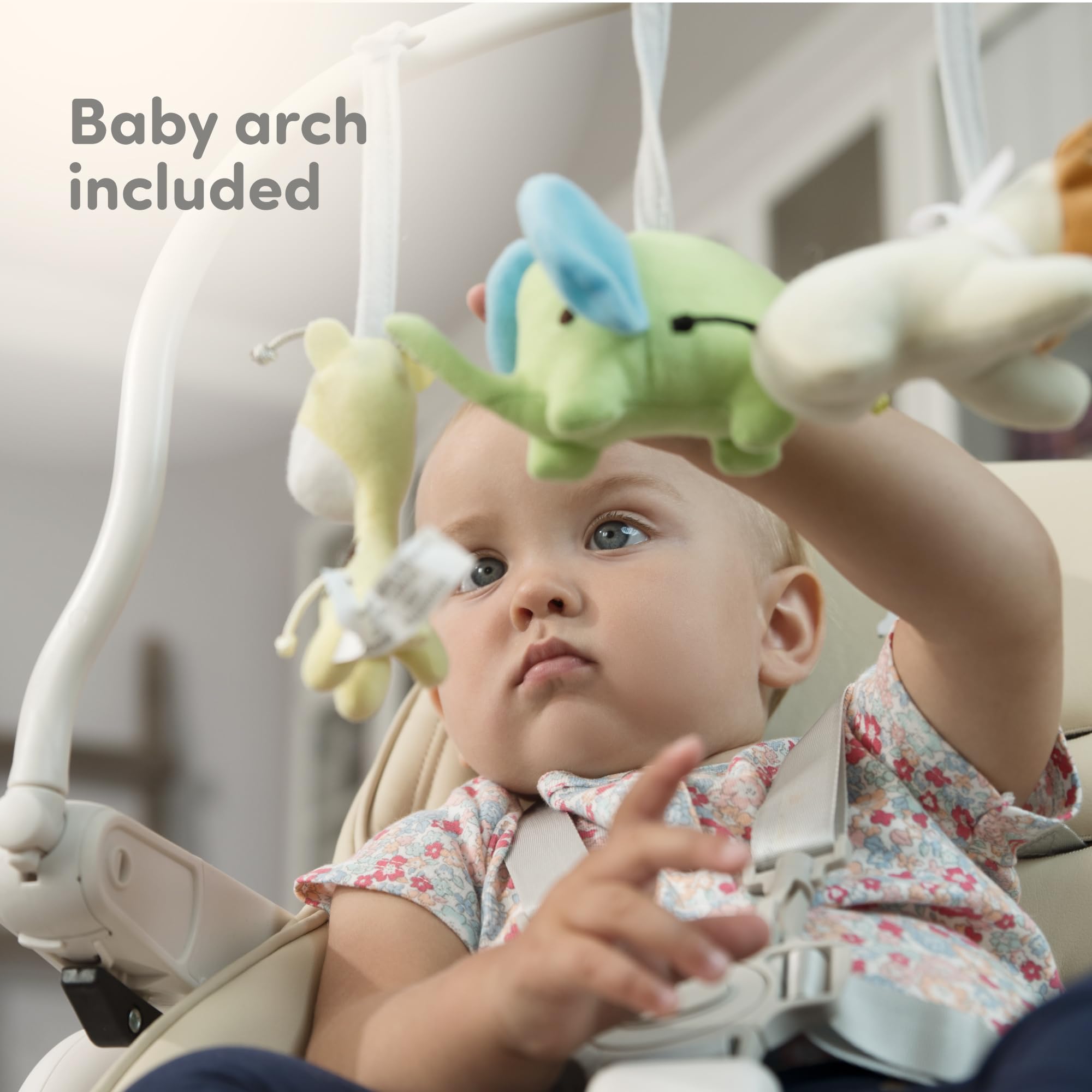 Sweety Fox Adjustable Baby High Chair - 7 Height Positions, Foldable Design for Infants & Toddlers - Dark Grey - Perfect for Dining, Feeding & Playtime at Home