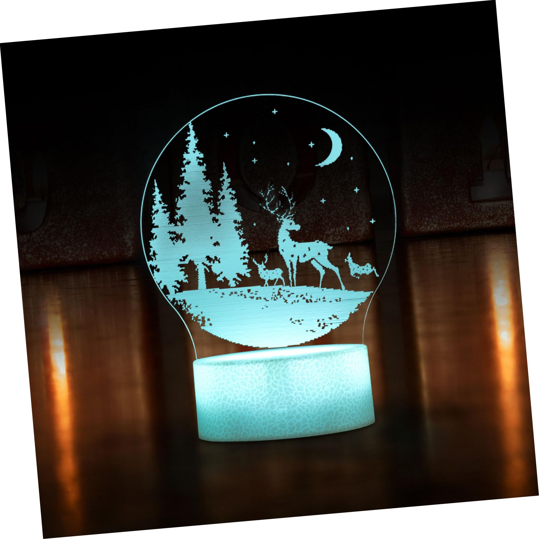 BUTIFULSIC LED Night Light - Christmas Decorations, Xmas Style Desktop Lamp, Safe & Odor-Free for Kids Room, Bedside, Holiday Home Decor