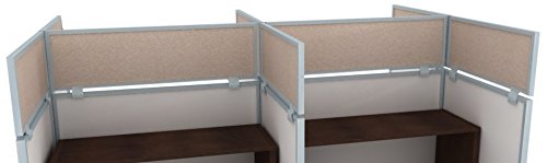 Acoustical Cubicle Privacy Screen Extender Desk Panel & Office Divider - 12
