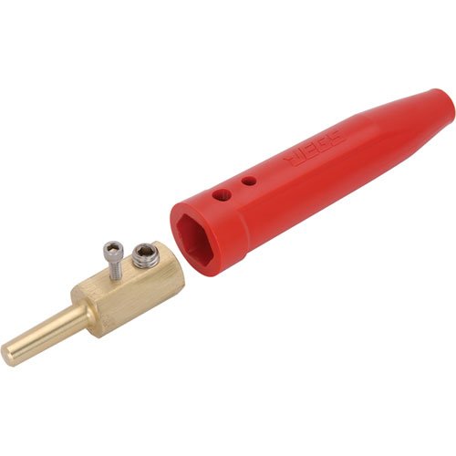 JEGS Quick Release Battery Charging Lugs - USA Made - Includes Male Lug, Red Handle, Red Cap & Hardware - Perfect for Car Battery Maintenance & Emergency Jump Starts
