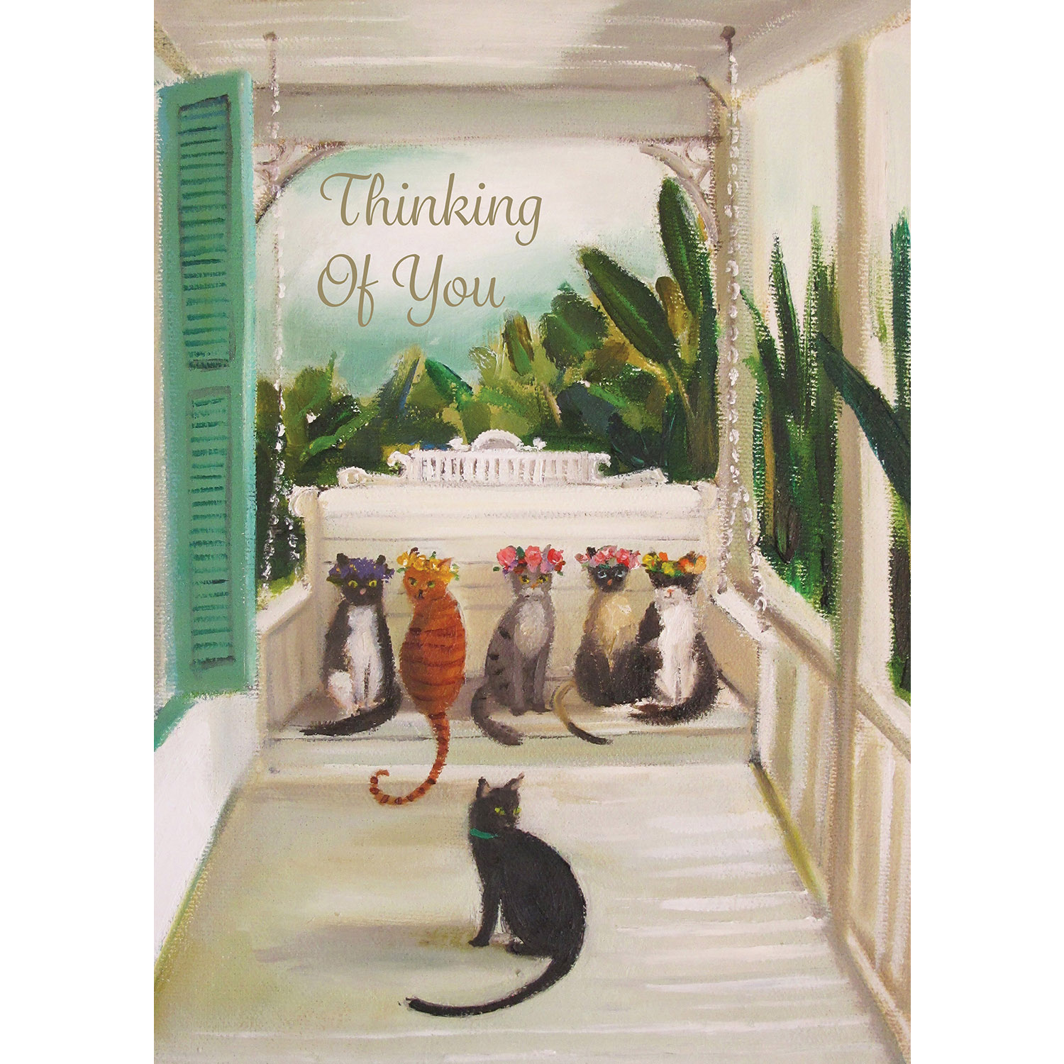 Thinking of You Greeting Card - Heartwarming Tomcat Design for Cat Lovers | Perfect for Birthdays, Anniversaries & Just Because Gifts