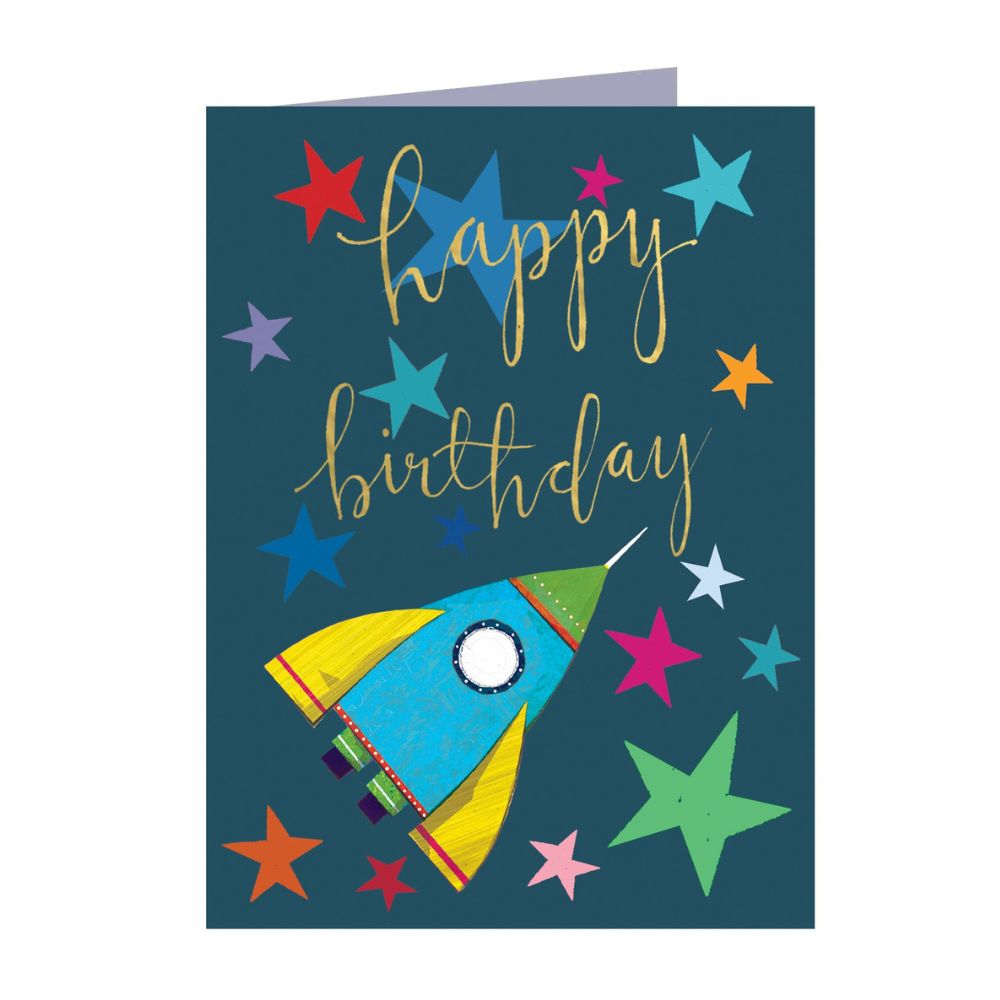 Space Themed Birthday Card - Unique & Fun Greeting Card for Kids & Adults - Perfect for Astronaut Lovers & Space Enthusiasts