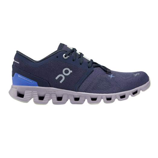 On Running Women's Cloud X 3 Running Shoes - Midnight/Heron Color - Lightweight & Cushioned for Training, Gym Workouts & Daily Wear