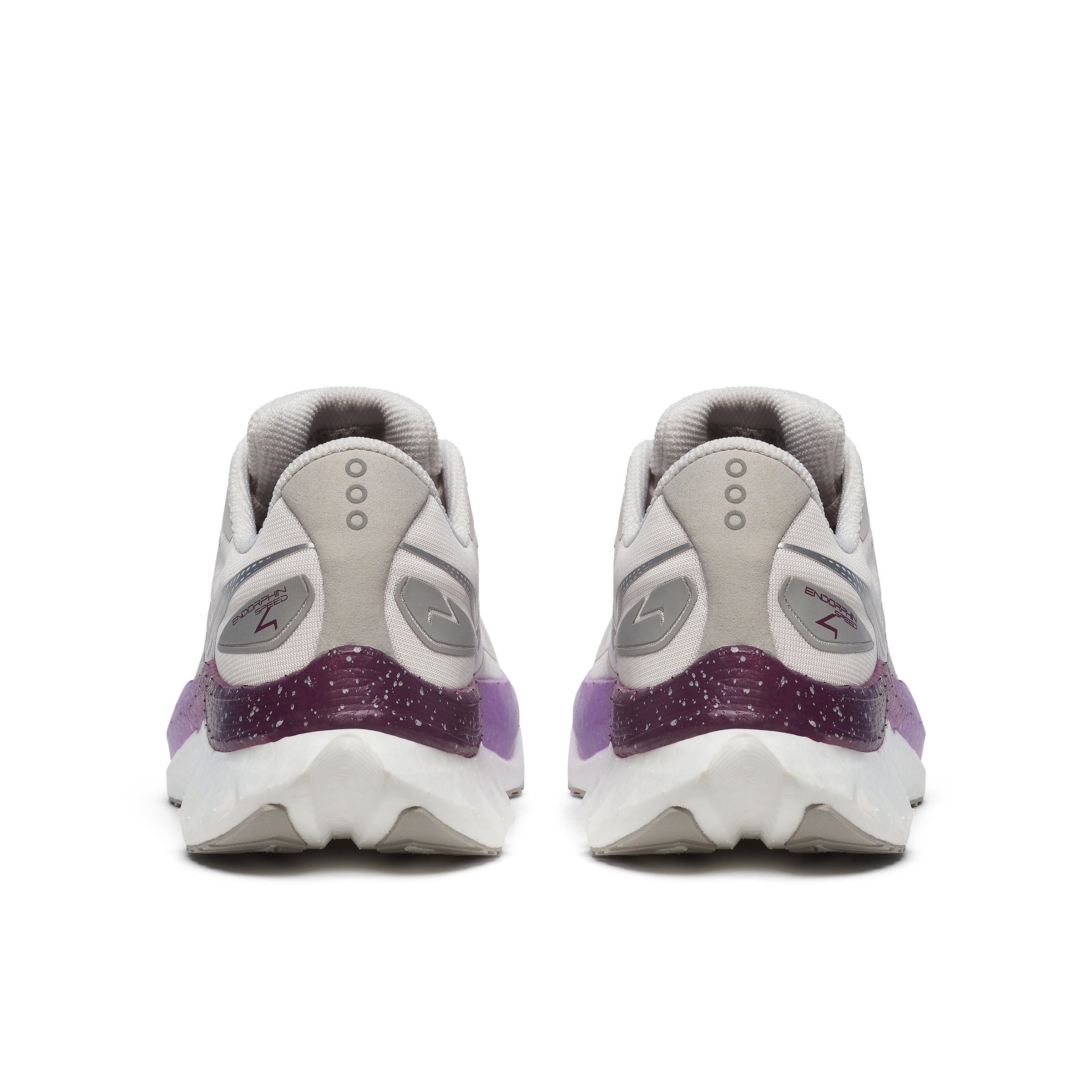 Women's Endorphin Speed 4 Running Shoes - Lightweight Cushioned for Marathon & Training (Moon/Plum) | Perfect for Road Running, Gym Workouts & Daily Jogging