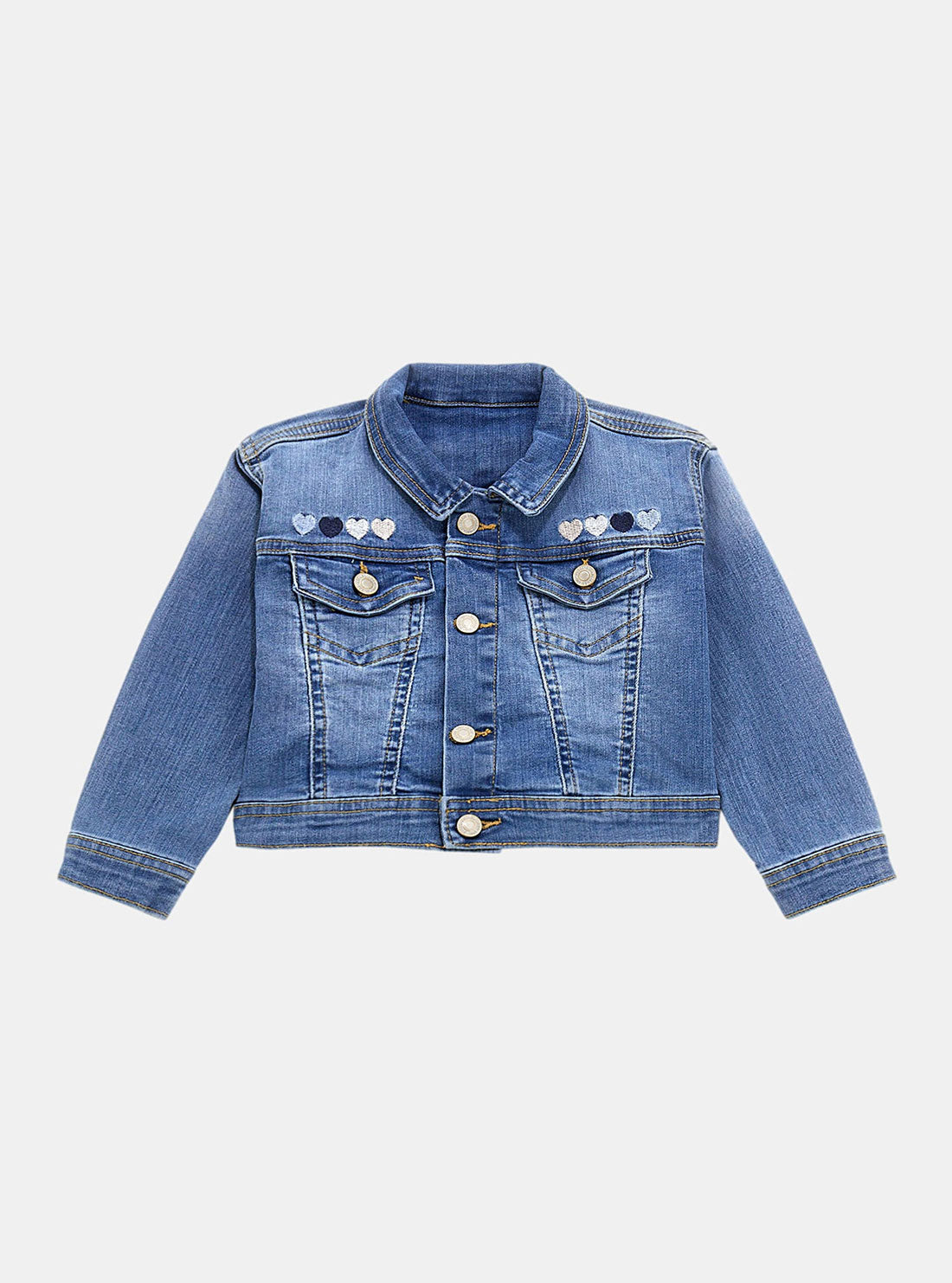 Blue Stretch Denim Jacket for Women - Comfortable Slim Fit Jean Jacket with Stretch Fabric - Perfect for Casual Outfits, Date Nights & Spring Layering