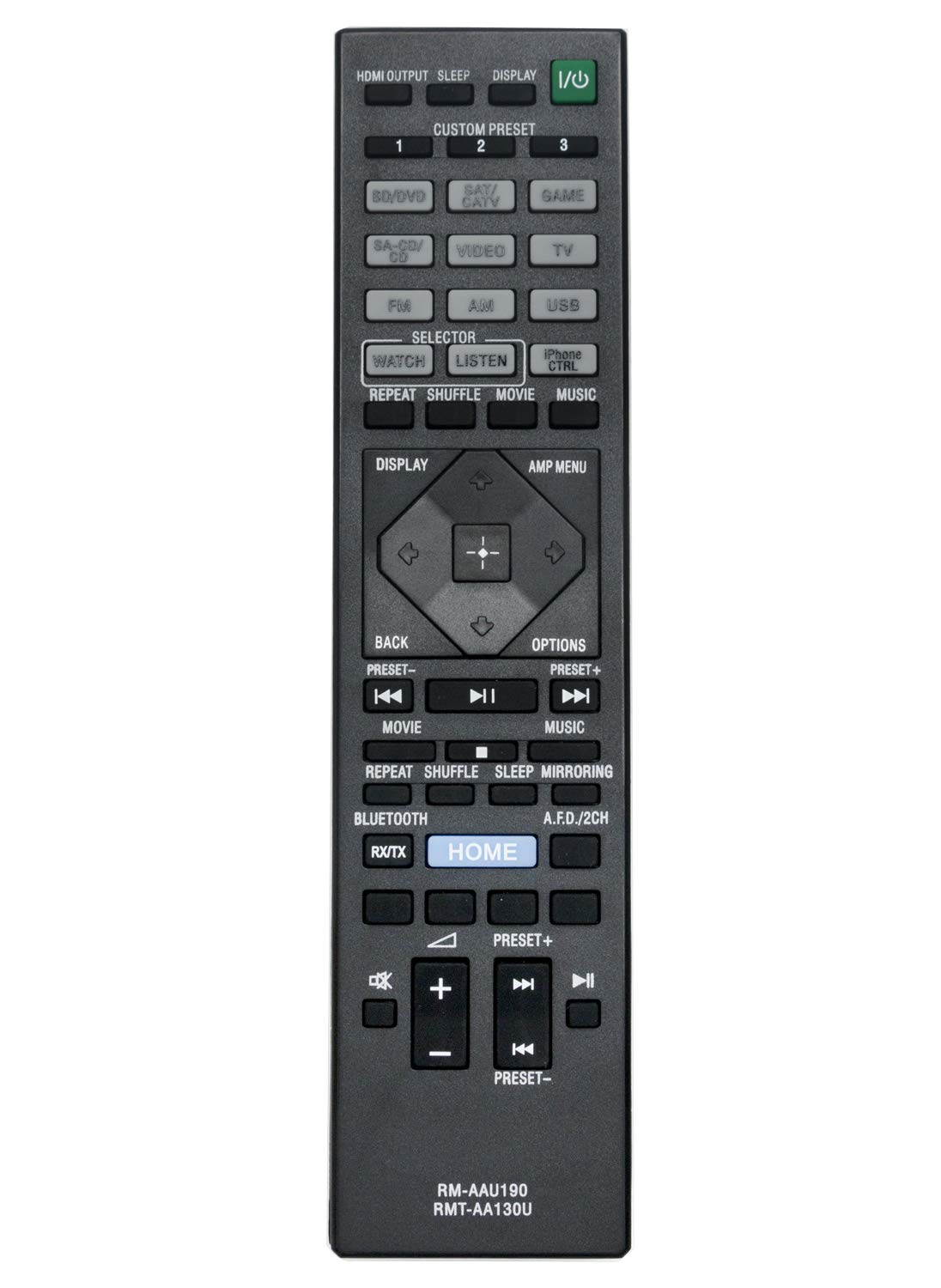 Original Remote Control Replacement for Sony AV Receiver STR-DH550 STR-DH750 Home Theater System - Compatible with STRDH550 STRDH750 Models - Perfect for Home Entertainment & Movie Nights