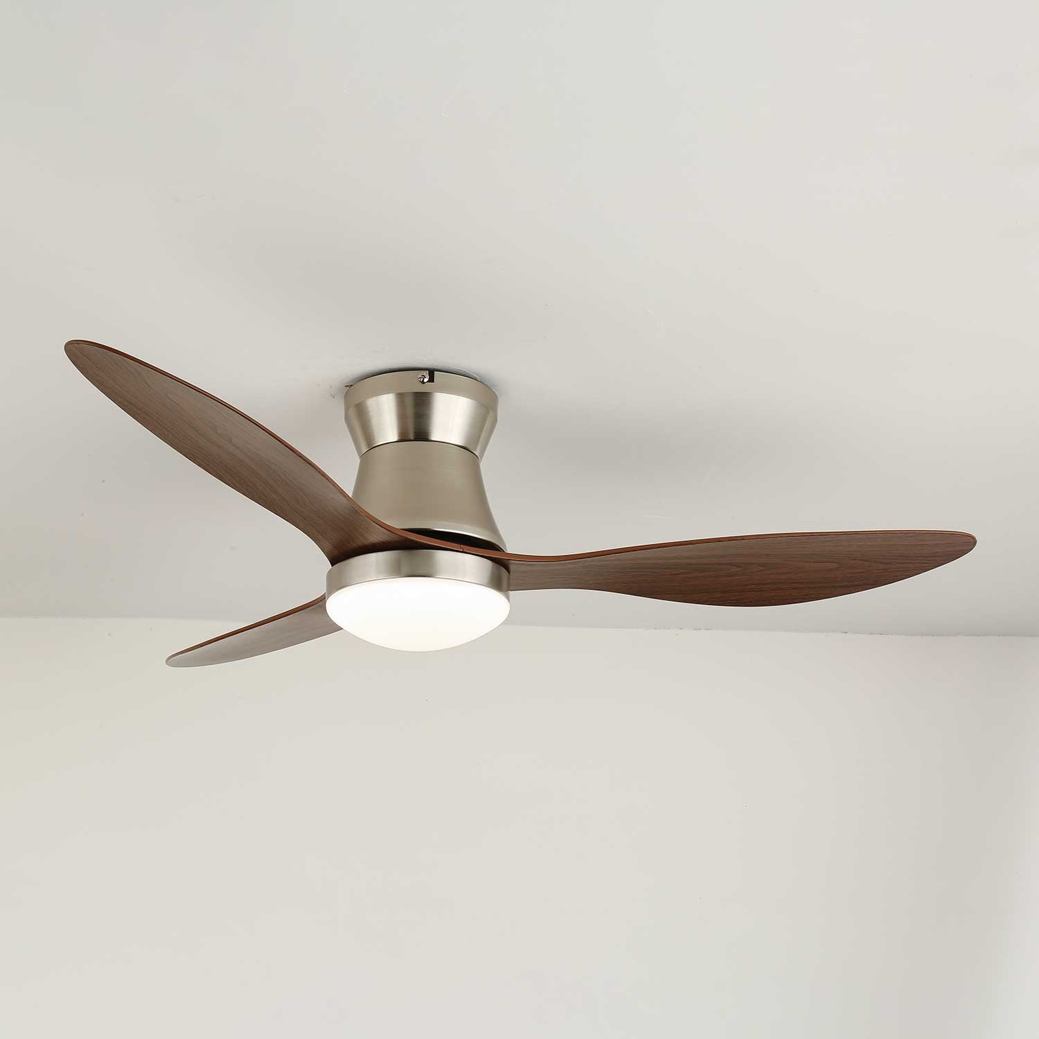 Aeronix Modern Ceiling Fan with LED Light Kit - Energy Efficient, Quiet, Remote Control - Perfect for Bedroom, Living Room, and Outdoor Patio