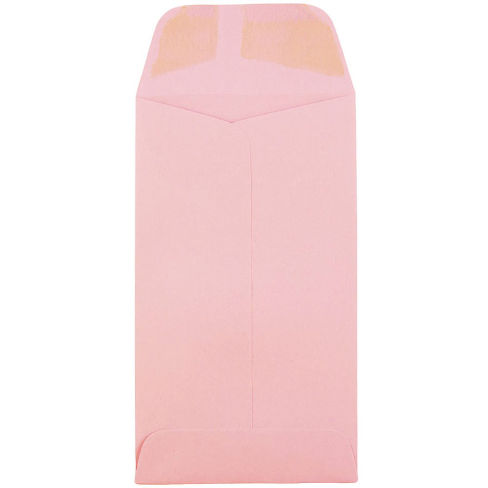 JAM PAPER #6 Coin Business Premium Envelopes - 3 3/8 x 6 Inches - Baby Pink Pastel - Bulk Pack of 250/Box - Perfect for Wedding Invitations, Business Correspondence & Coin Collections