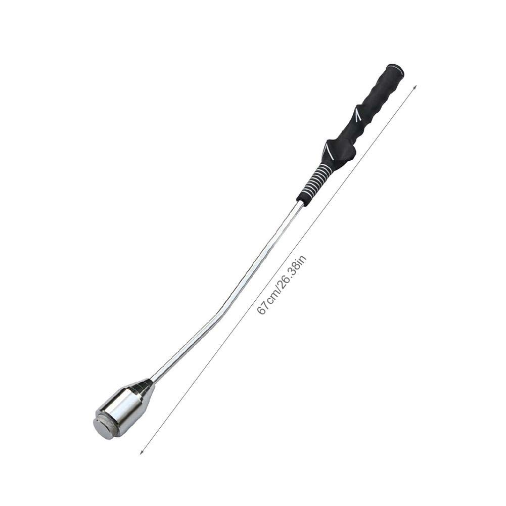Right-Handed Golf Swing Trainer with Weighted Club - Improve Tempo & Grip - Golf Training Aid for Home Practice - Perfect for Indoor Golf Simulators & Backyard Drills