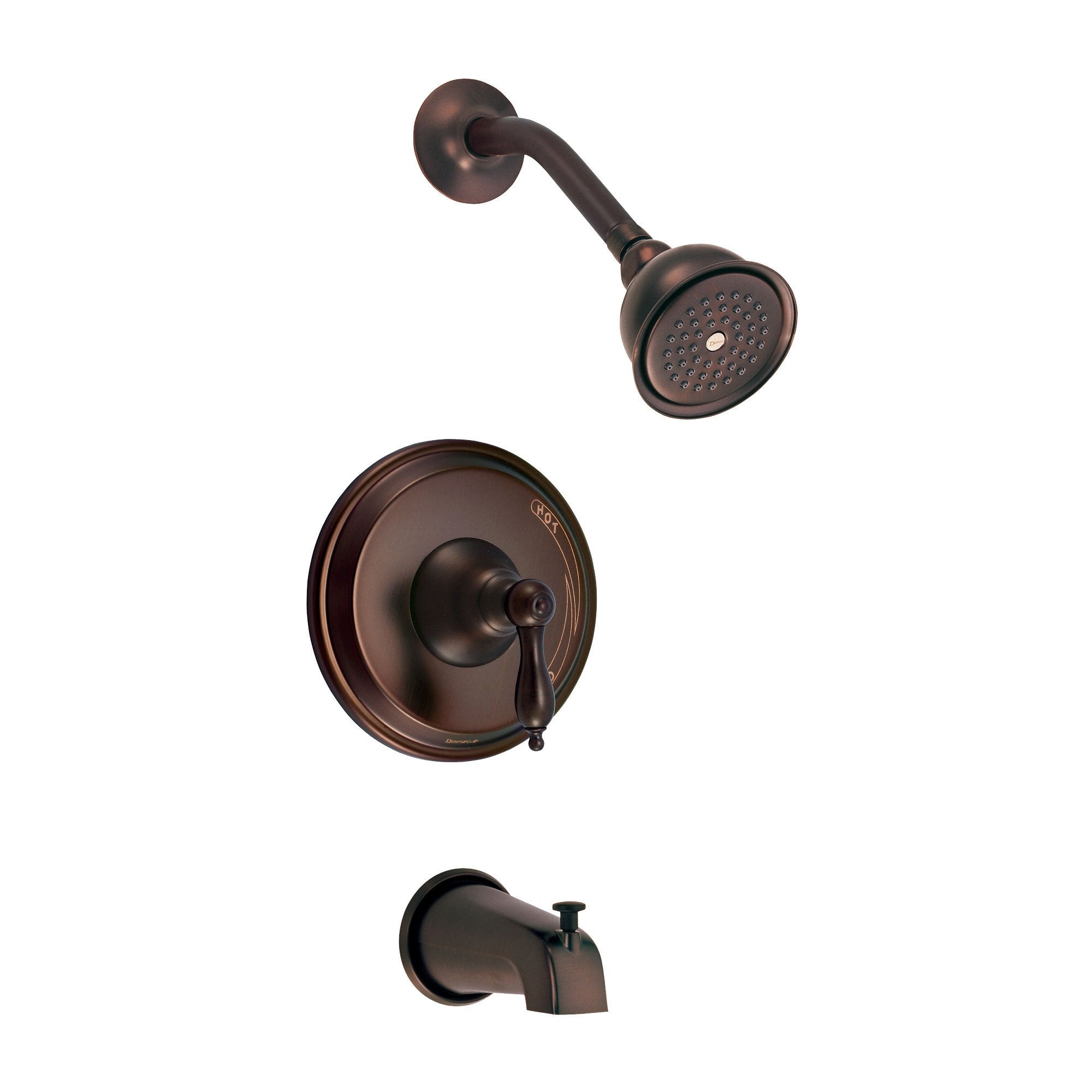 Danze Fairmont Oil Rubbed Bronze Single Lever Tub and Shower Faucet with Rough-in Valve - Perfect for Bathroom Renovation and Modern Home Upgrades