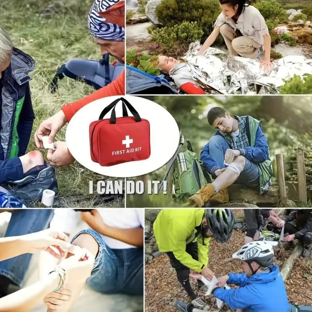 173-Piece Large First Aid Kit - Comprehensive Emergency Medical Supplies for Outdoor Adventures, Camping, Hiking & Home Safety Use | Perfect for Travel, Car, Workplace & Family Emergency Preparedness