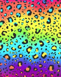 Neon Rainbow Leopard