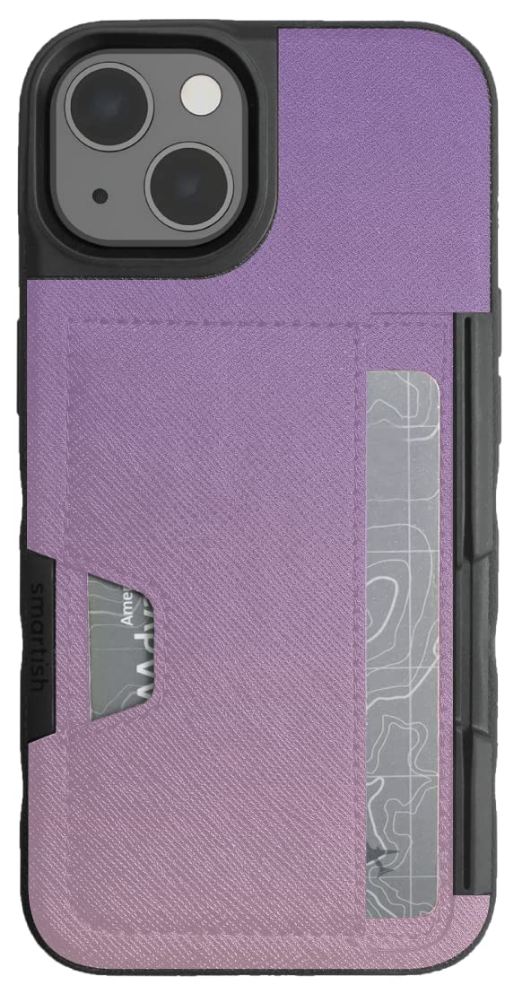 Smartish Lovin' Lavender iPhone 13 Wallet Case - Slim Protective Kickstand Credit Card Holder | Wallet Slayer Vol 2 | Perfect for Everyday Use, Travel & Hands-Free Viewing