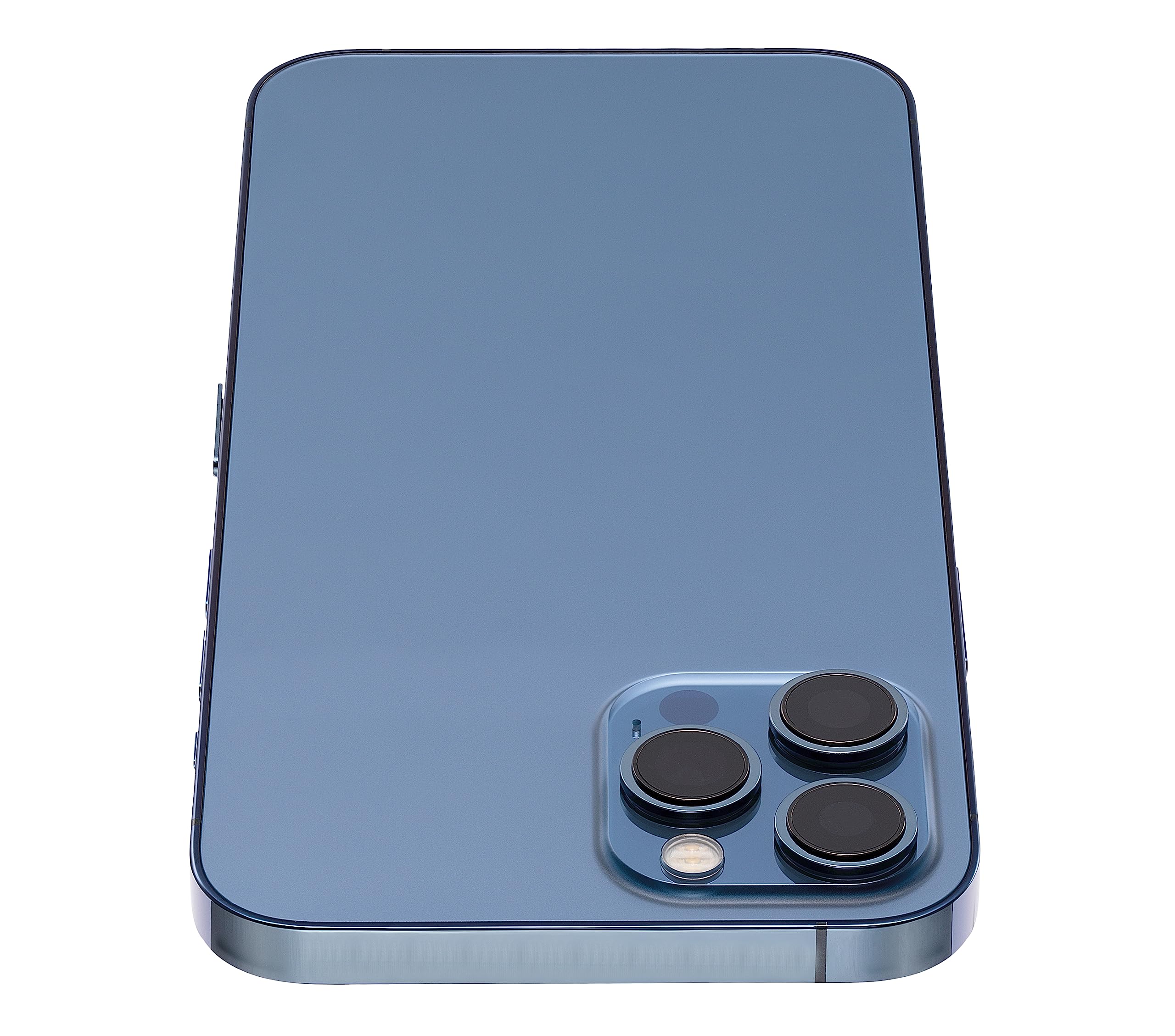 Premium Replacement Back Housing with Pre-Installed Small Components for iPhone 12 Pro Max - Aftermarket Plus International Version in Pacific Blue | DIY Phone Repair & Protection Solution for Home, Office, and Travel Use