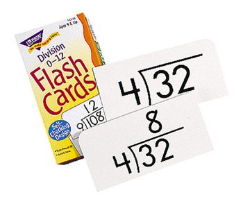 8 Pack TREND ENTERPRISES INC. Division Flash Cards (0-12) - 91 Cards per Box | Math Learning Tools for Kids, Classroom & Homeschool Education