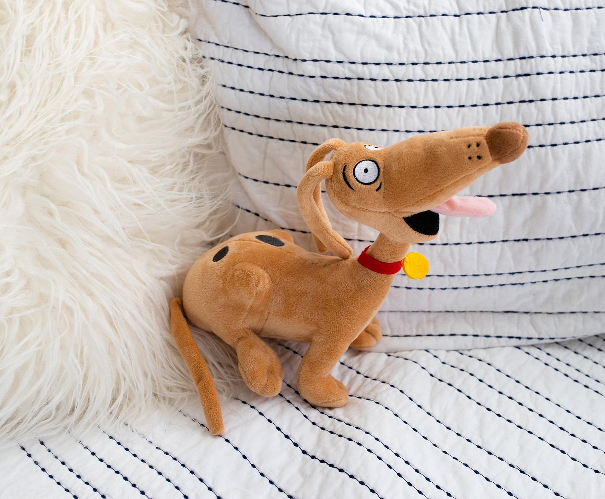 Nickelodeon Rugrats Spike 12-Inch Plush Toy - Soft Brown Stuffed Animal Dog, Cute Cartoon Character Collectible Gift for Kids & Fans | Perfect for Bedroom Decor, Nursery Accessories, Birthday Presents & TV Show Memorabilia