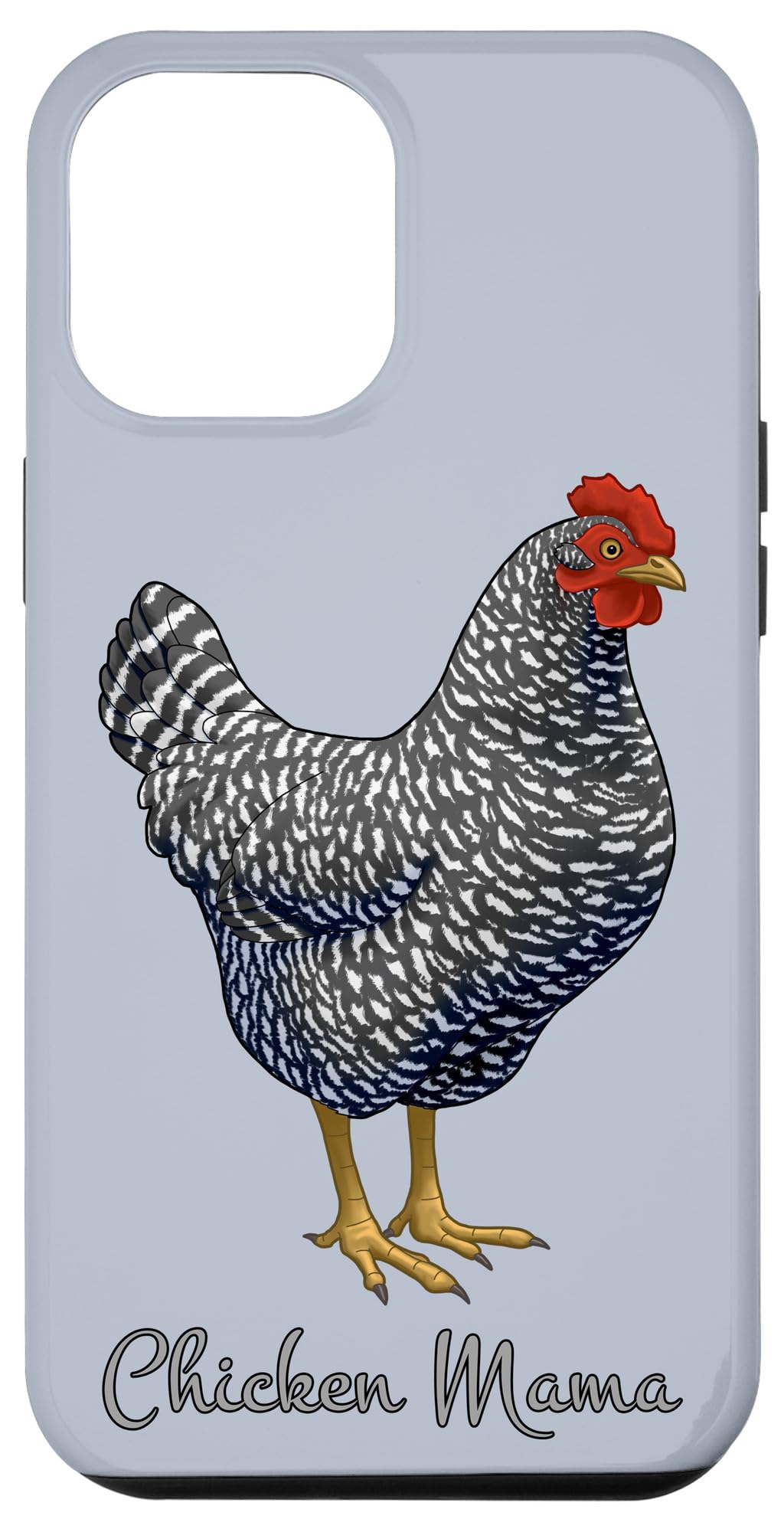 iPhone 12 Pro Max Case - Premium Chicken Mom Design for Bird Lovers | Cute Plymouth Rock Hen Pattern | Perfect Gift for Poultry Enthusiasts & Farmhouse Style Lovers (Use for Daily Protection & Show Your Chicken Raising Passion)