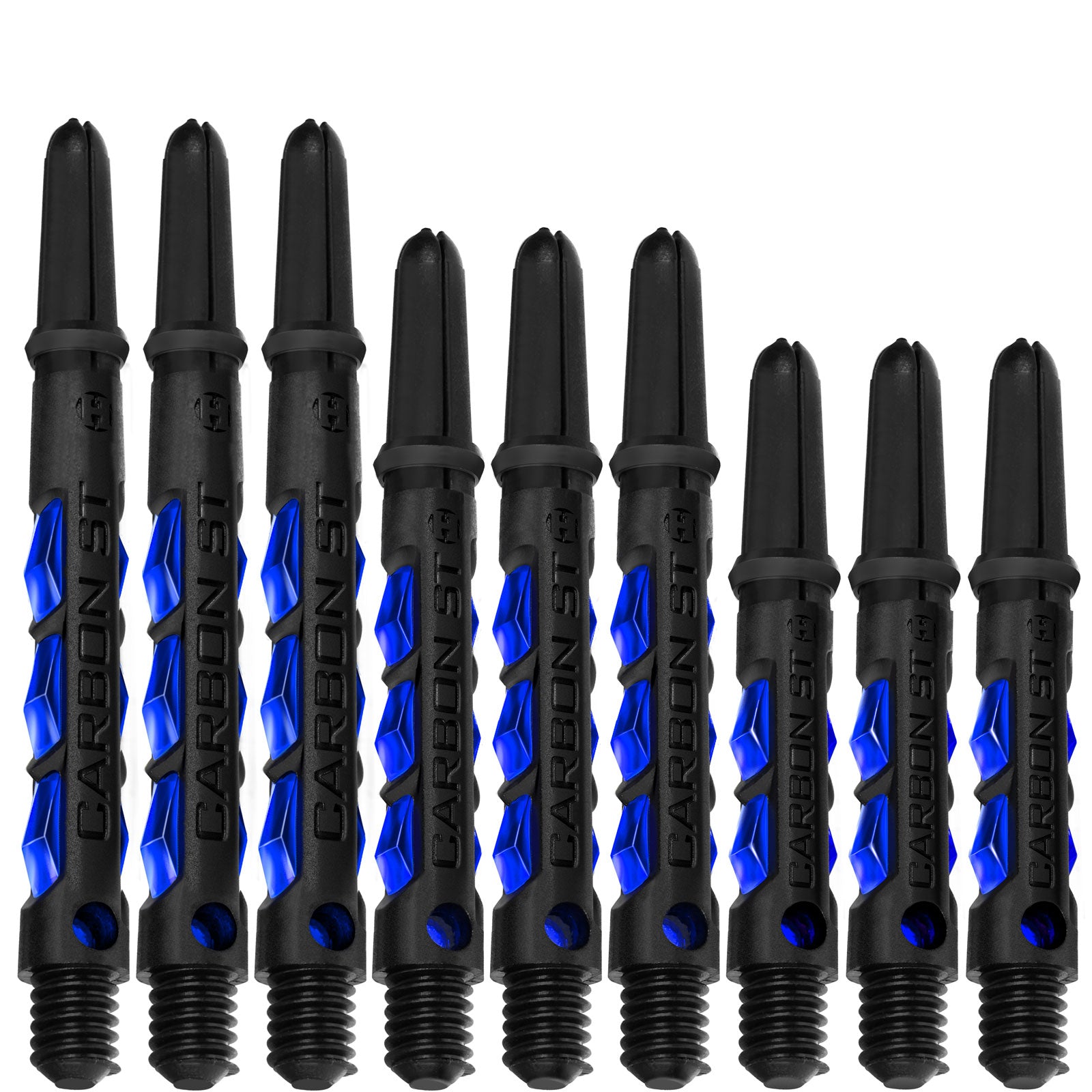 Harrows Carbon ST Ring Lock Shafts - Blue | High-Performance Darts Shafts for Professional & Casual Players | Perfect for Tournaments, Leagues & Home Practice