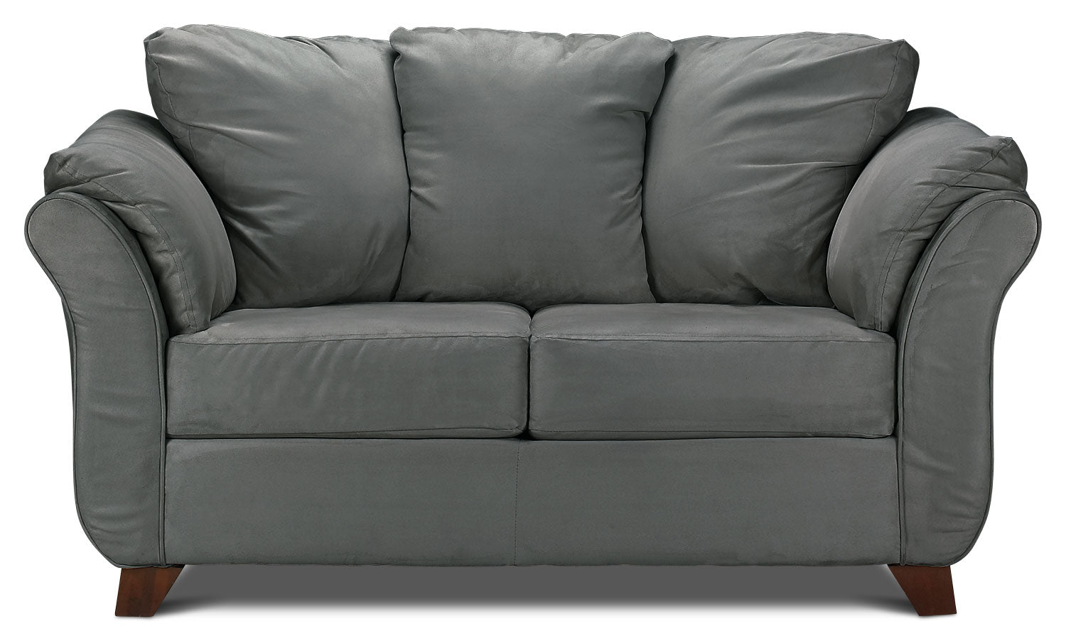 Dark Grey Collier Loveseat - Modern Sofa for Small Spaces | Perfect for Apartments, Living Rooms & Cozy Home Decor