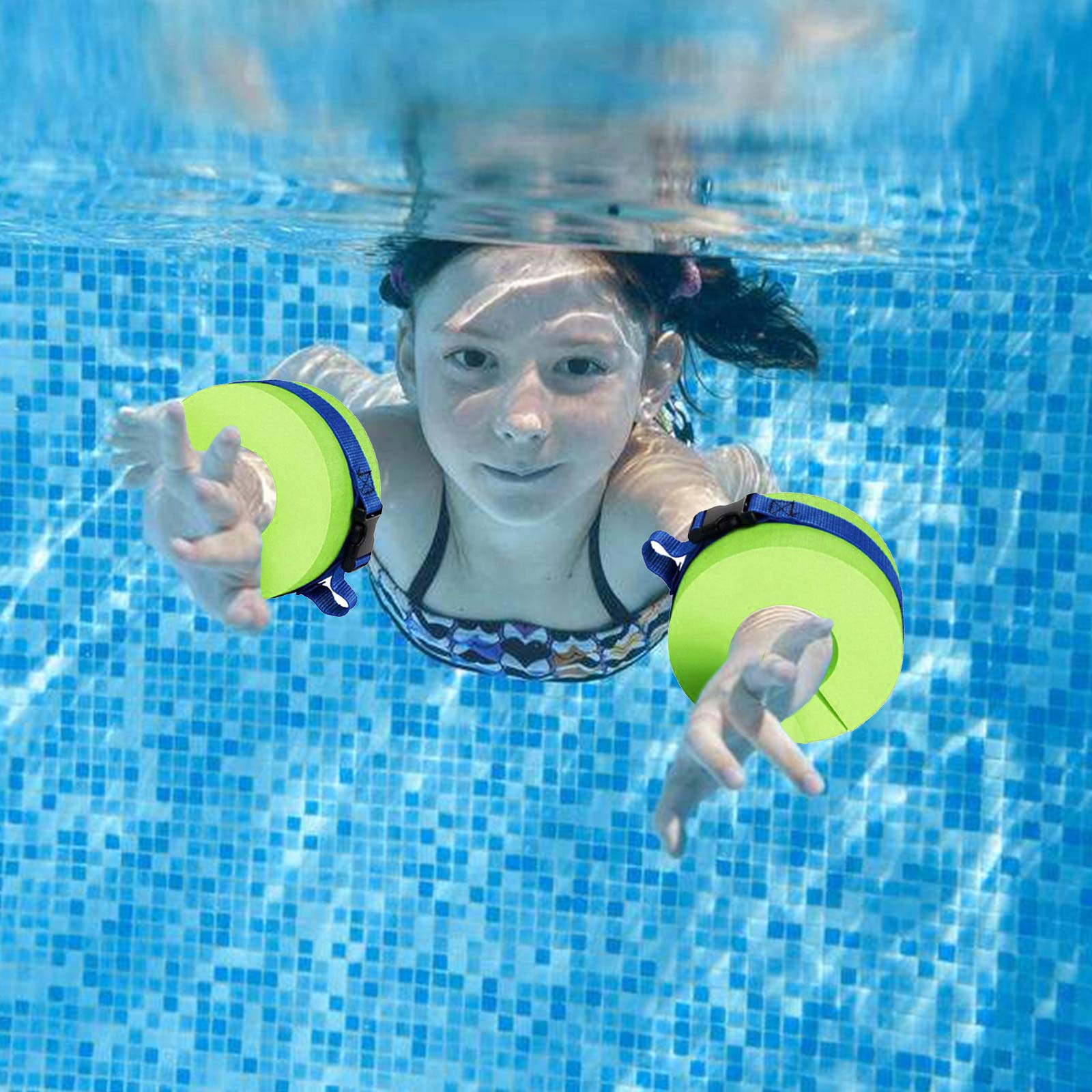 Firlar Foam Swim Aquatic Cuffs - Pair of Water Aerobics Float Rings for Arms & Legs | Quick Release Fitness Equipment for Swimming, Aqua Jogging & Pool Workouts | Ideal for Water Aerobics, Rehabilitation & Swim Training