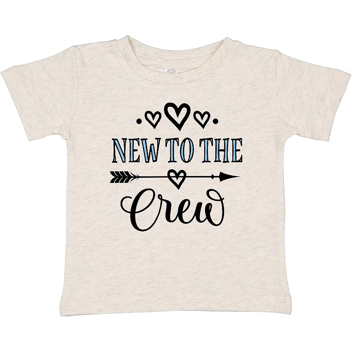 Inktastic New to The Crew Baby Boy T-Shirt - Cute & Comfortable Cotton Tee for Newborns & Infants - Perfect for Family Photos, Baby Showers & Everyday Wear
