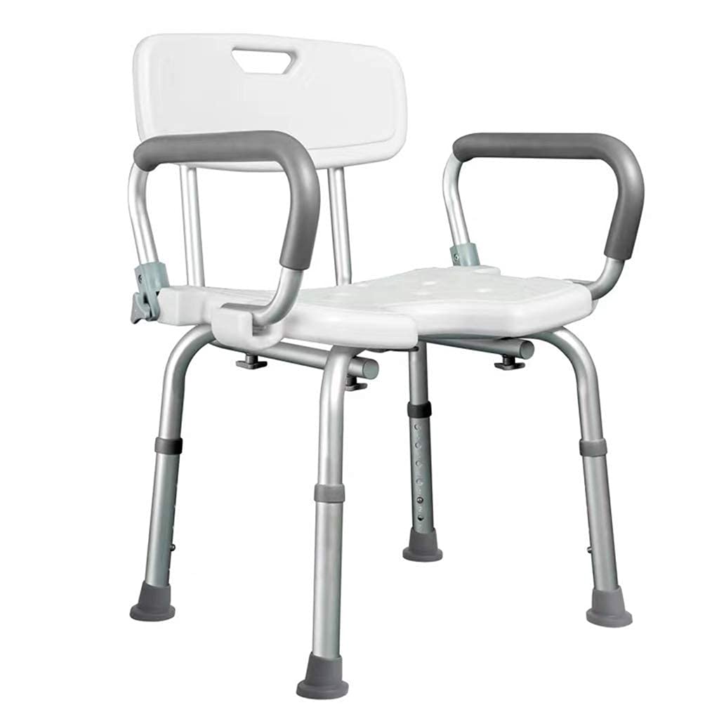 **FXLYMR Adjustable Shower Chair with Removable Back – Non-Slip Bathroom Safety Stool for Elderly, Disabled & Pregnant Women – Lightweight Shower Bench Seat for Bathtub & Shower Use**    *(Use Case: Ideal for seniors, post-surgery recovery, pregnancy support, and mobility assistance in bathrooms.)*