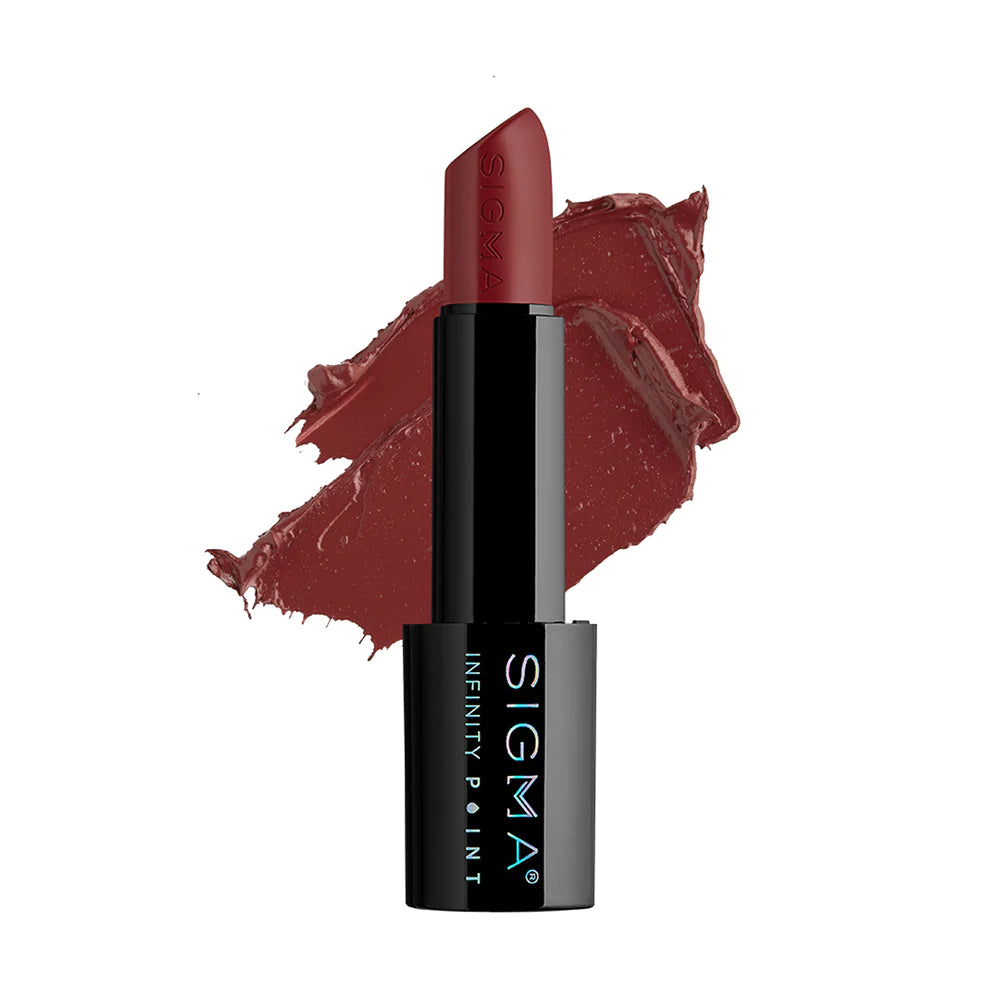 Sigma Beauty Infinity Point Lipstick - Long-Lasting Matte Lip Color, Hydrating & Smudge-Proof - Perfect for Everyday Wear, Date Night & Special Occasions