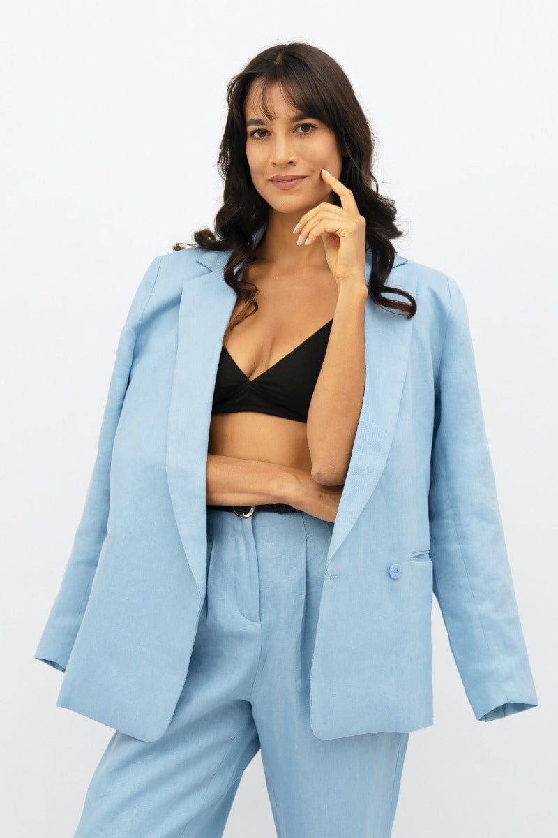 Havana Linen Oversized Blazer for Women - Lightweight Summer House Jacket | Casual Office Wear, Beach Cover-Up & Vacation Outfit