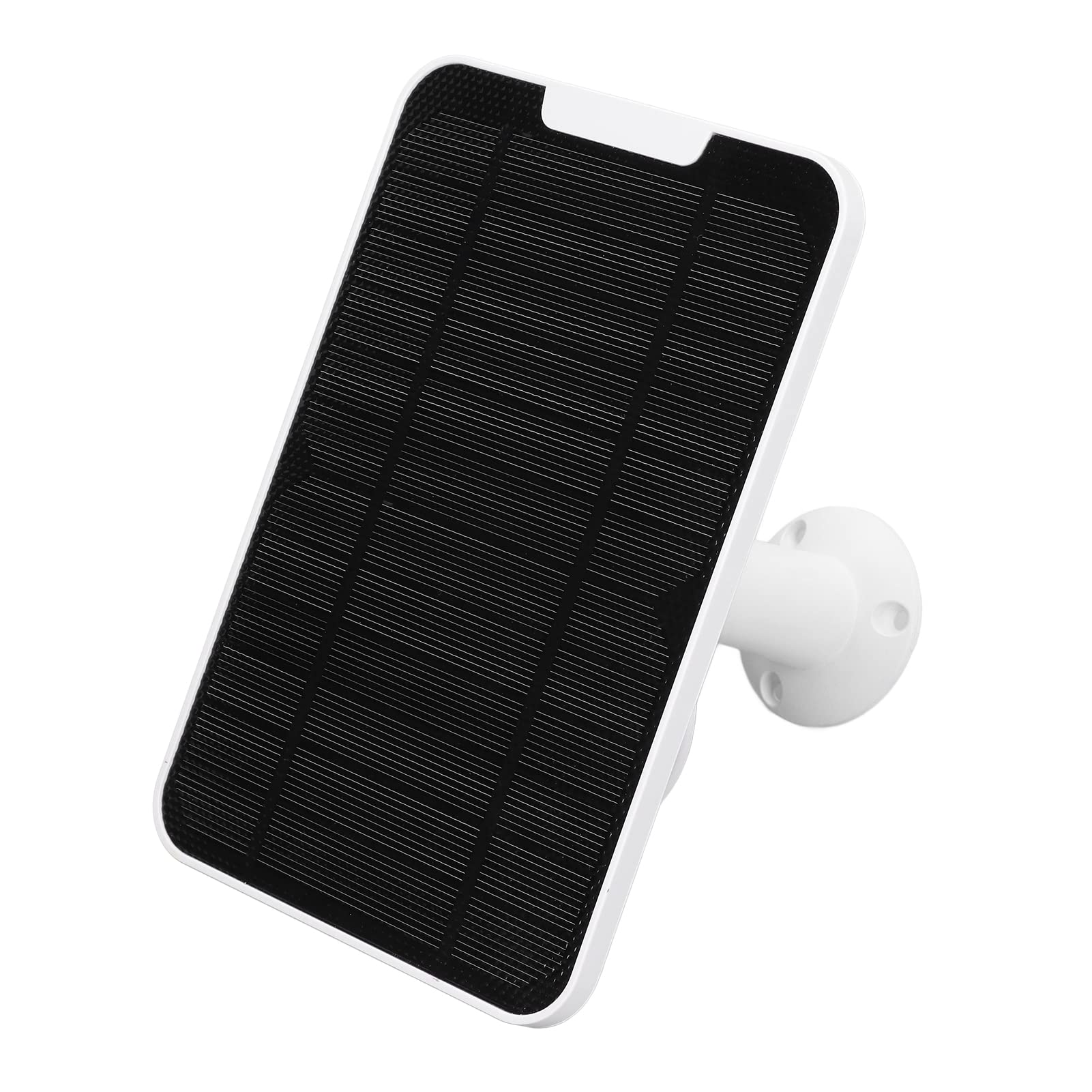 High-Efficiency Solar Expansion Panel with Adjustable Bracket - White Solar Cell Plate for Security Cameras | Outdoor Power Solution for Home & Business Surveillance Systems