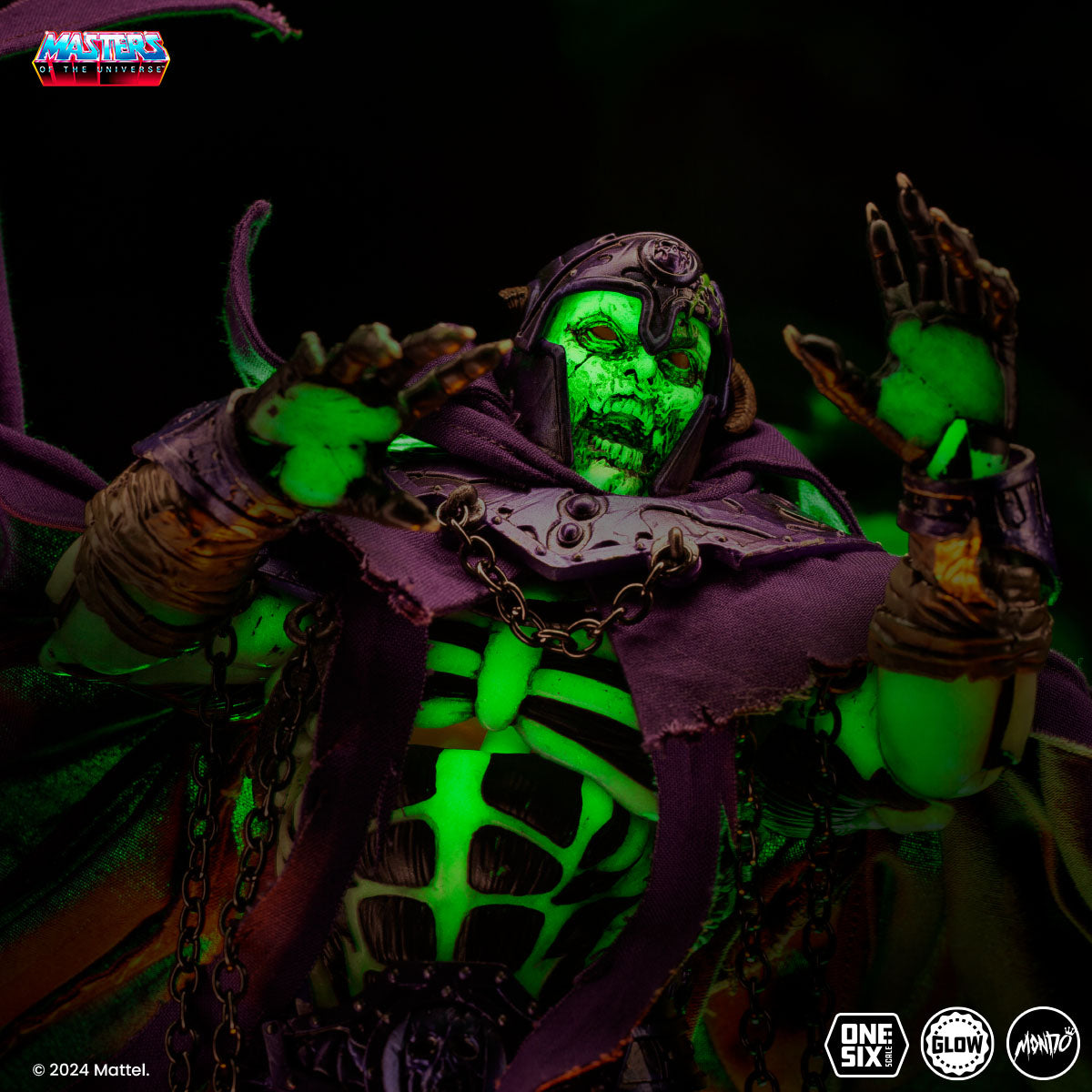 Masters of the Universe Scare Glow Deluxe 1/6 Scale Action Figure - Timed Edition Collectible for Display & Role Play | Perfect for Fans, Collectors, and Home Decor