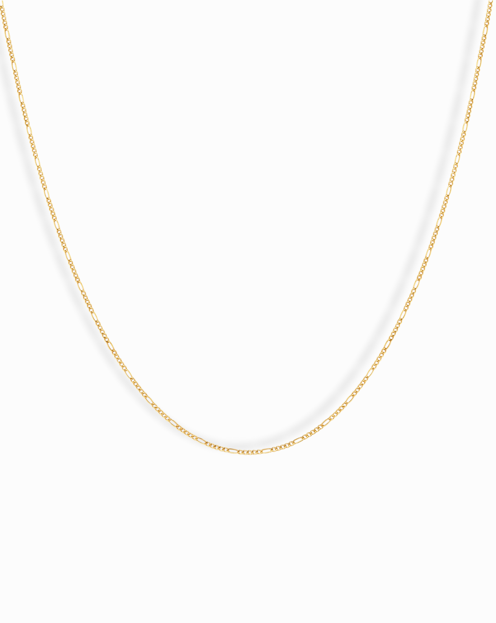Lily Figaro Chain Necklace for Women - 14K Gold Plated Stainless Steel Jewelry - Elegant Layering Necklace for Daily Wear, Gift Giving & Special Occasions