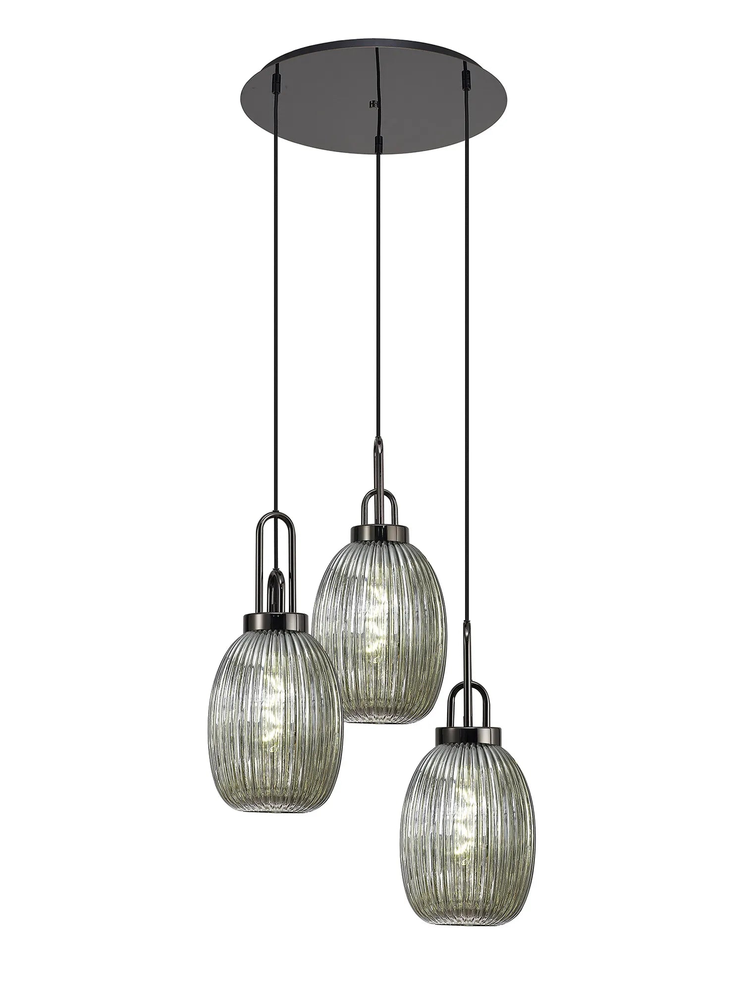 Stylish Cadiz 3-Light Cluster Pendant - Modern Ceiling Lighting Fixture for Dining Room, Kitchen Island & Living Room Decor