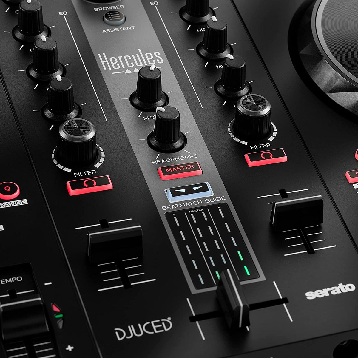Hercules DJControl Inpulse 300 Professional DJ Controller - USB Mixer for Serato DJ Lite | Perfect for Home Studios, Clubs & Live Performances